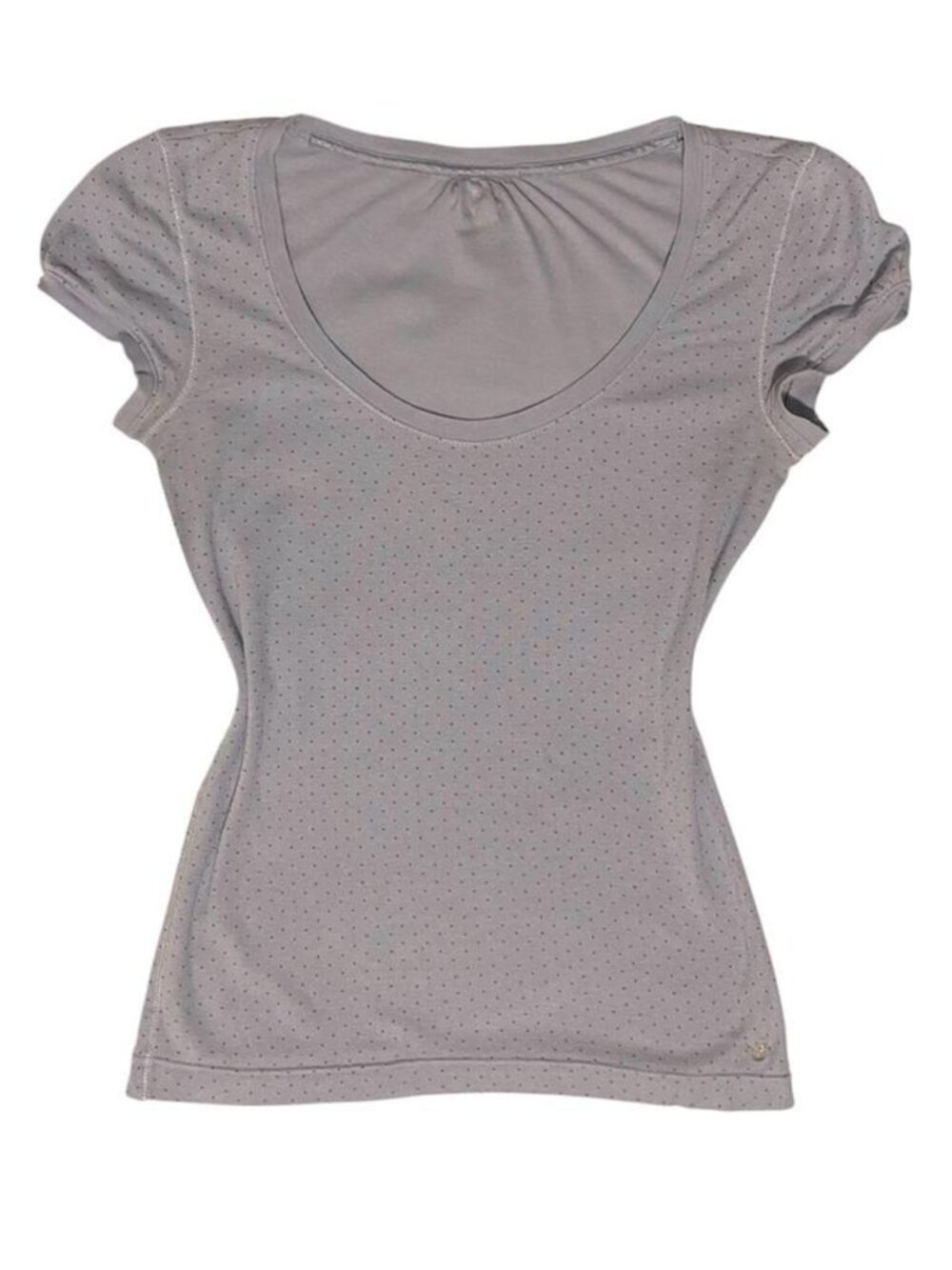 Vintage y2k American Eagle Light blue polka dot top